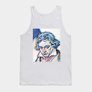 Ludwig van Beethoven Portrait | Ludwig van Beethoven Artwork 12 Tank Top